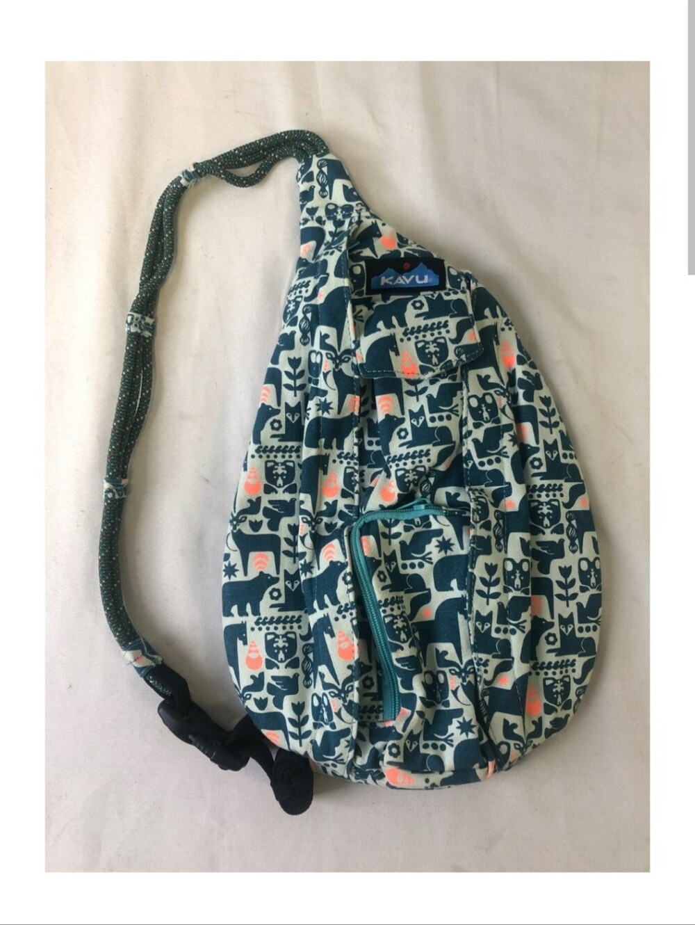Kavu Rope Sling Bag Blue Orange Moose Bag